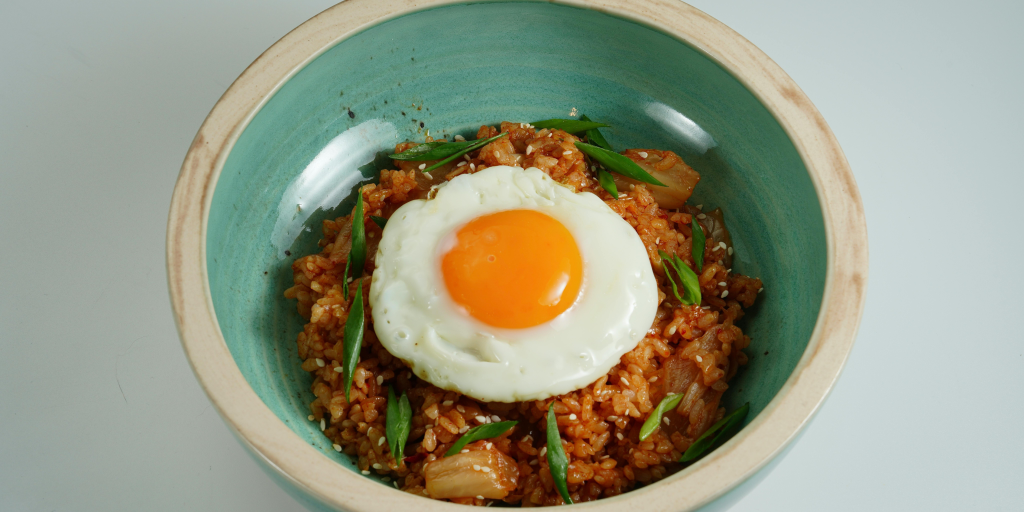 Kimchi fried rice korean dish favorite of filipinos