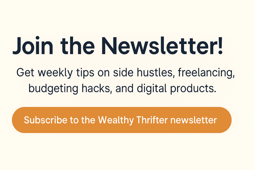 Subscribe to Wealthy Thrifter newsletter
