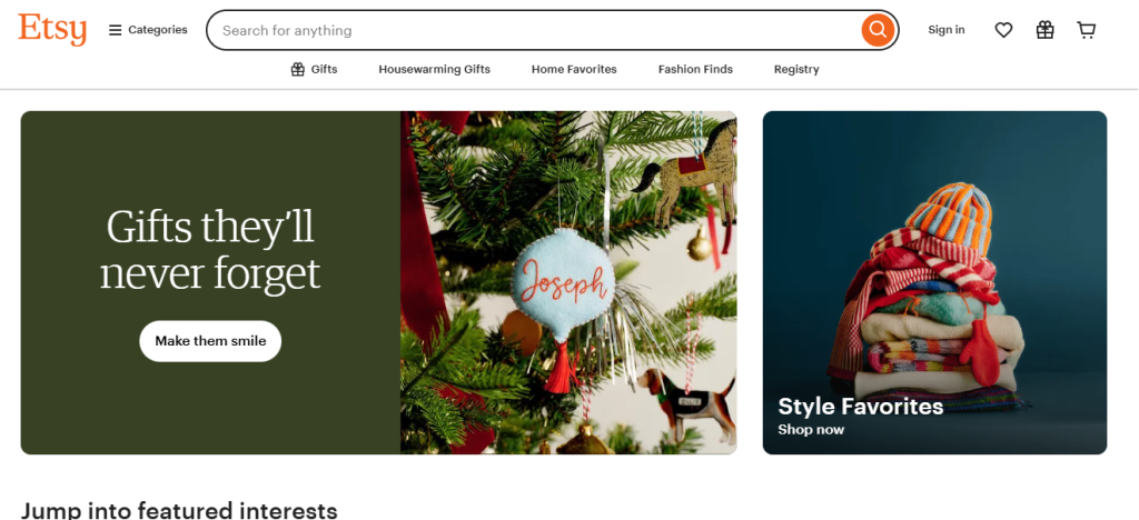 Etsy is where to sell digital products